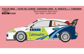 Decal - Ford Focus WRC 04 Rally Sardinia / Tour de Corse 2005 Kresta